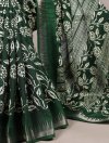 Ynf7214 Slub Silk Floral Printed With Zari Border Saree